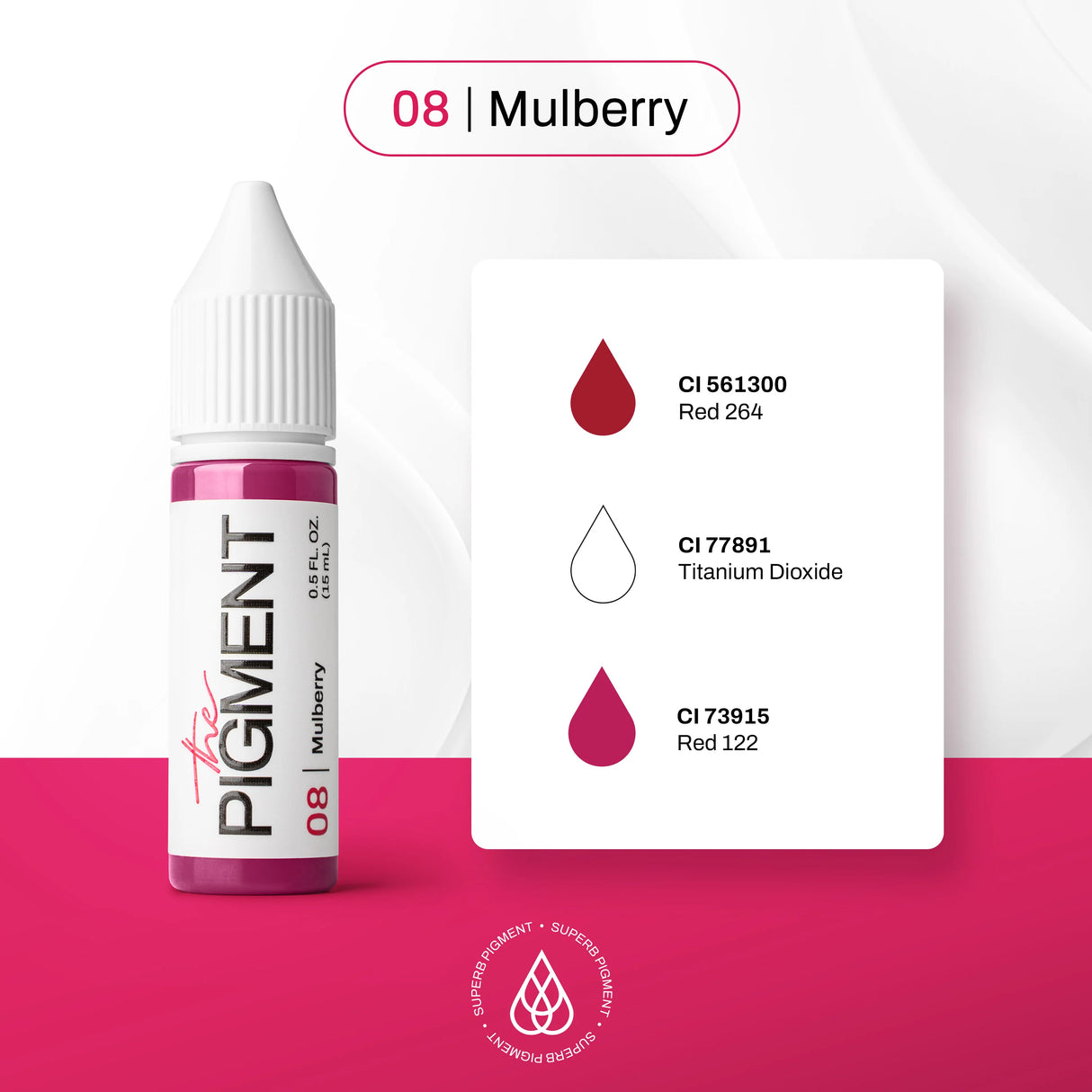 The Pigment 08 Mulberry Pigment (15ml) - BVShop