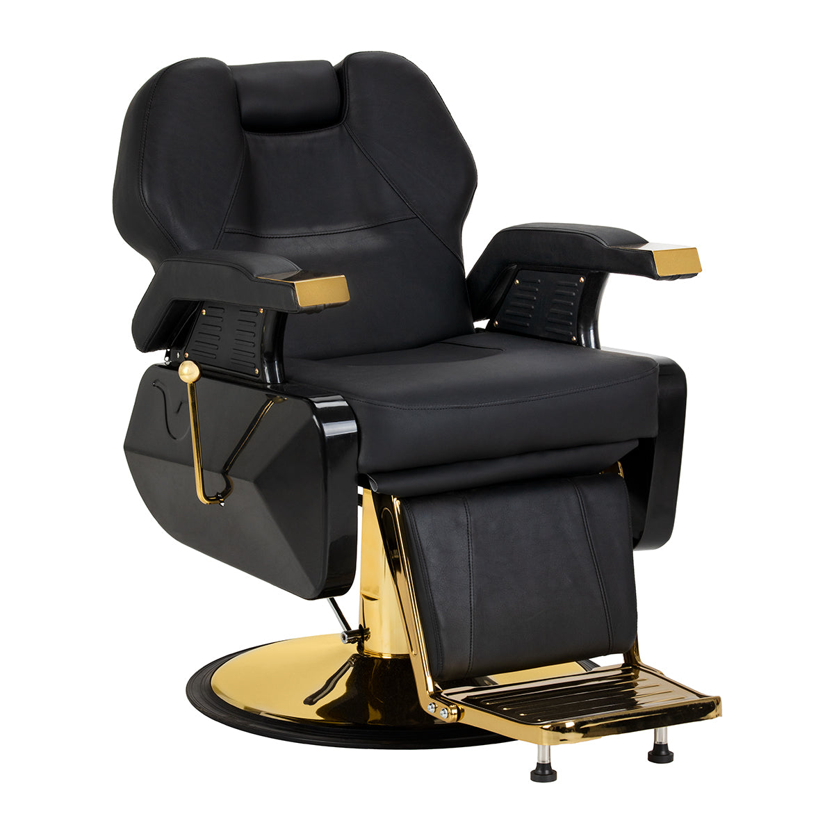 Hair System New York barber chair black gold - BVShop