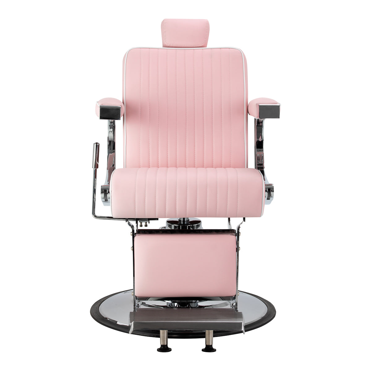 Gabbiano Visionerio barber chair pink chrome frame - BVShop