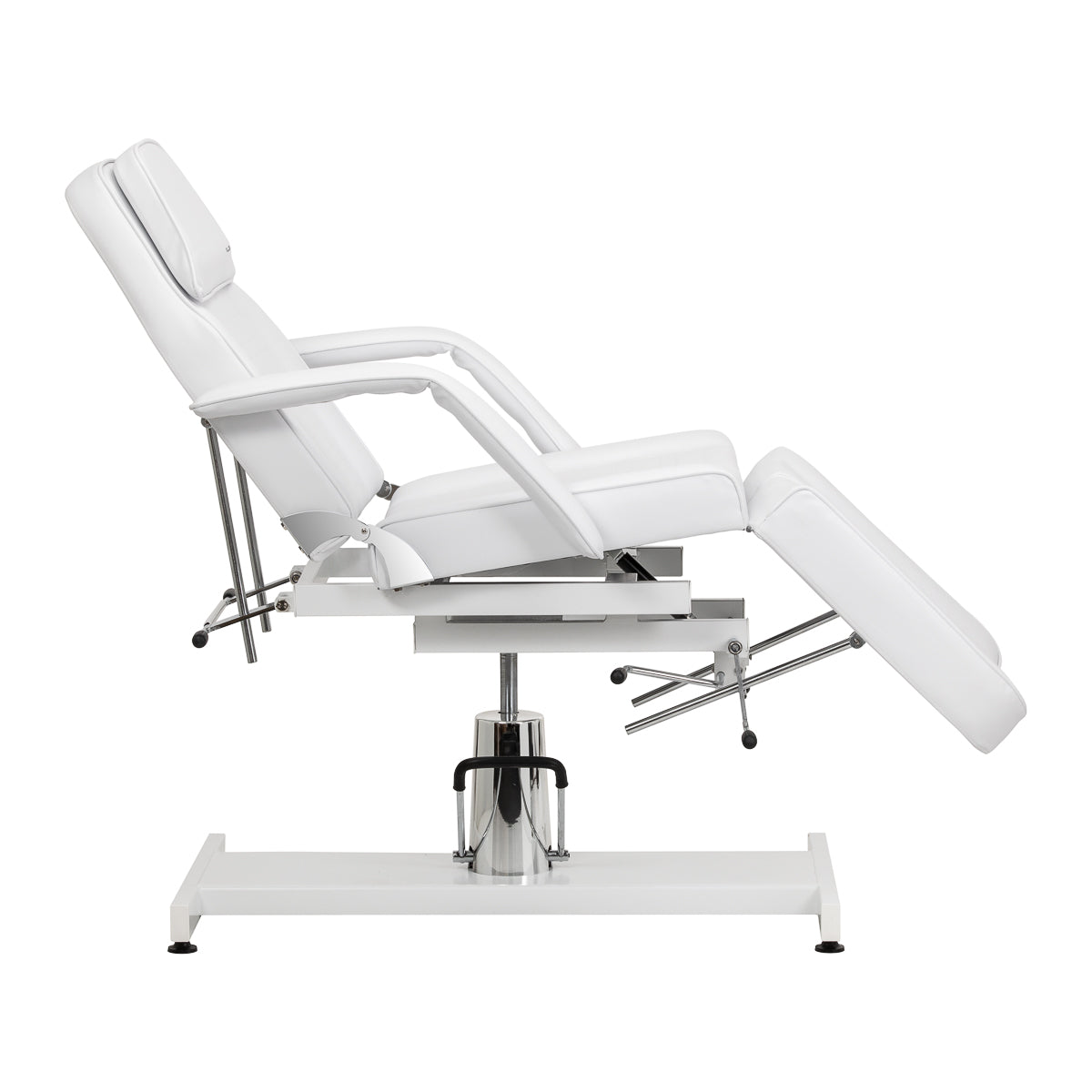 Sillon hydraulic salon chair with removable armrests in white