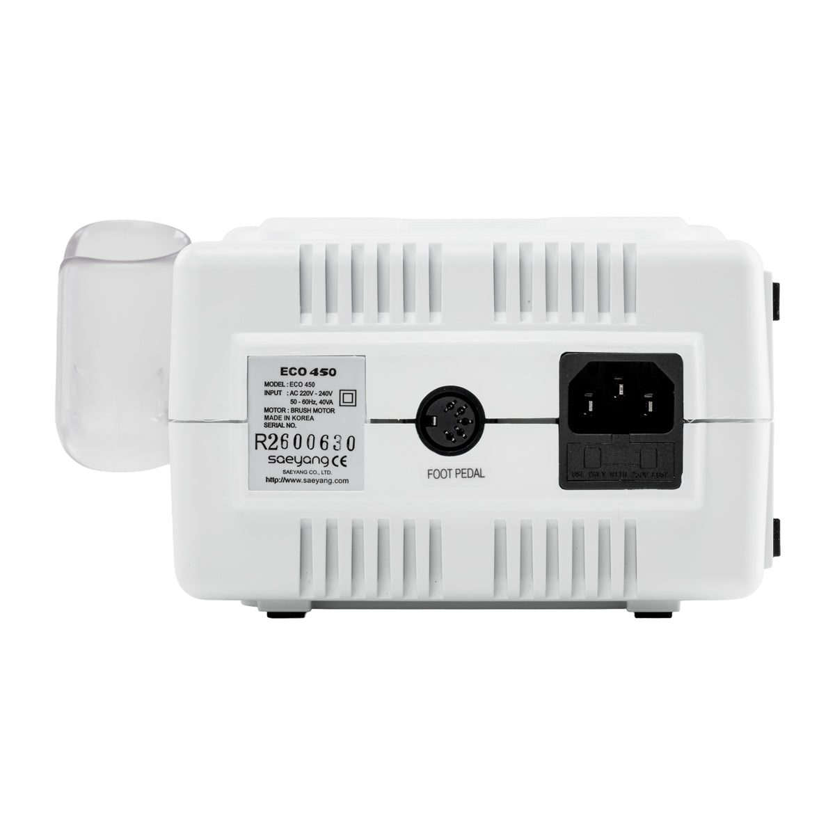 Saeyang Marathon Eco 450 Frezarka Z SH37L(M45) – 100W · Etykieta elektryczna