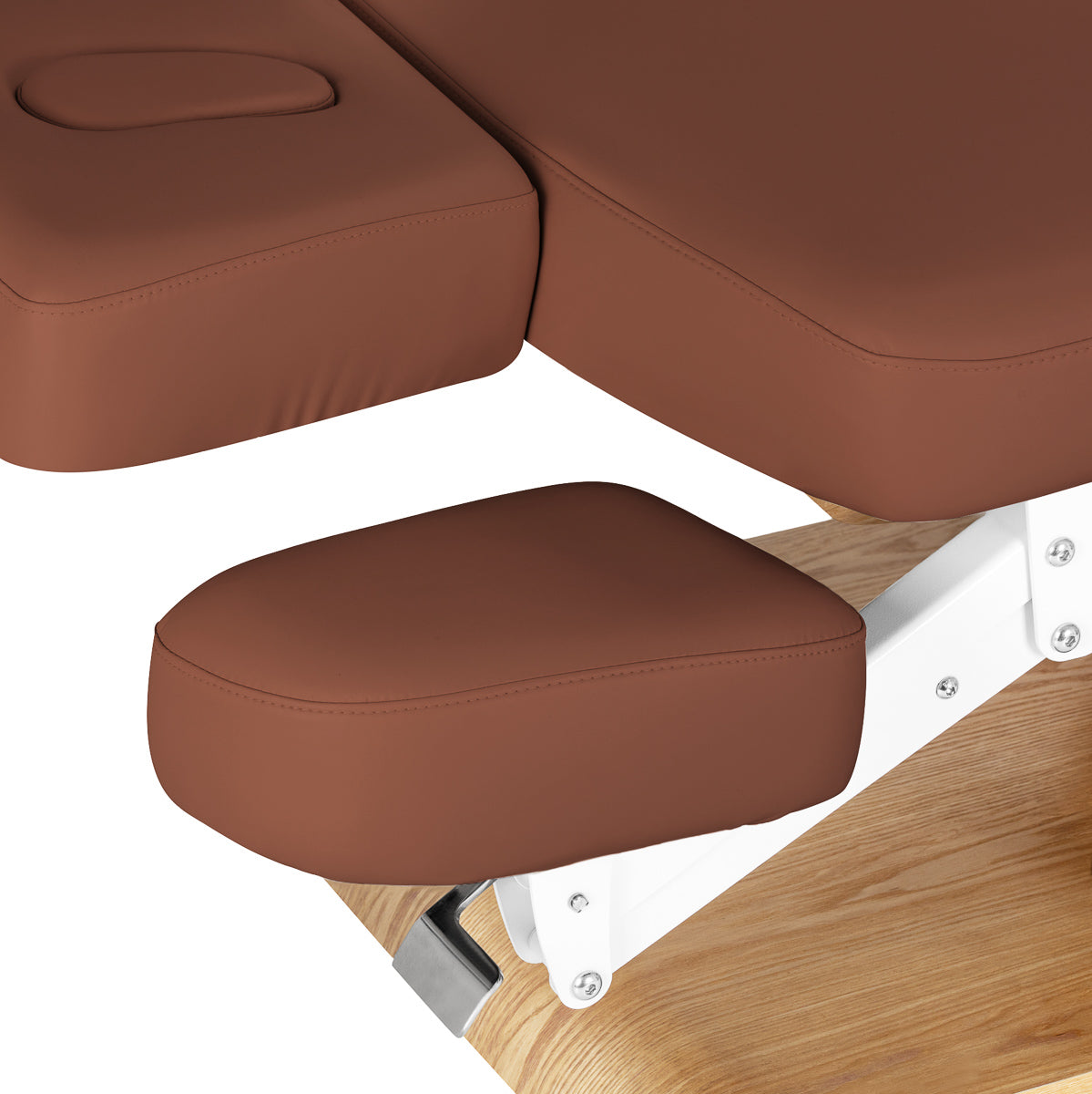 Sillon Relax · brązowy · detal pokrowca zagłówka