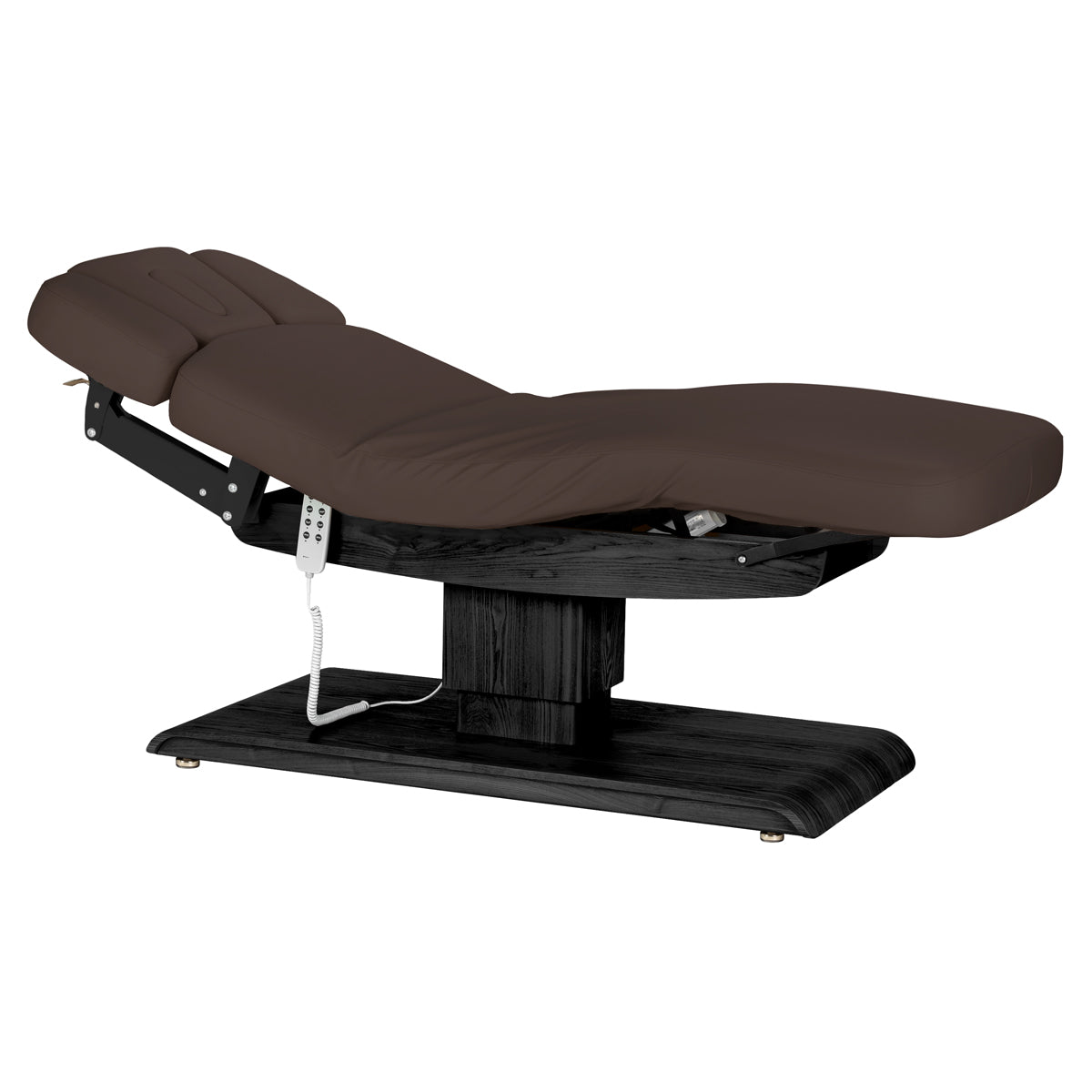 Elektryczna Leżanka SPA Sillon Relax – Kolor Ciemny Brąz, Podstawa Czarna · Widok ogólny