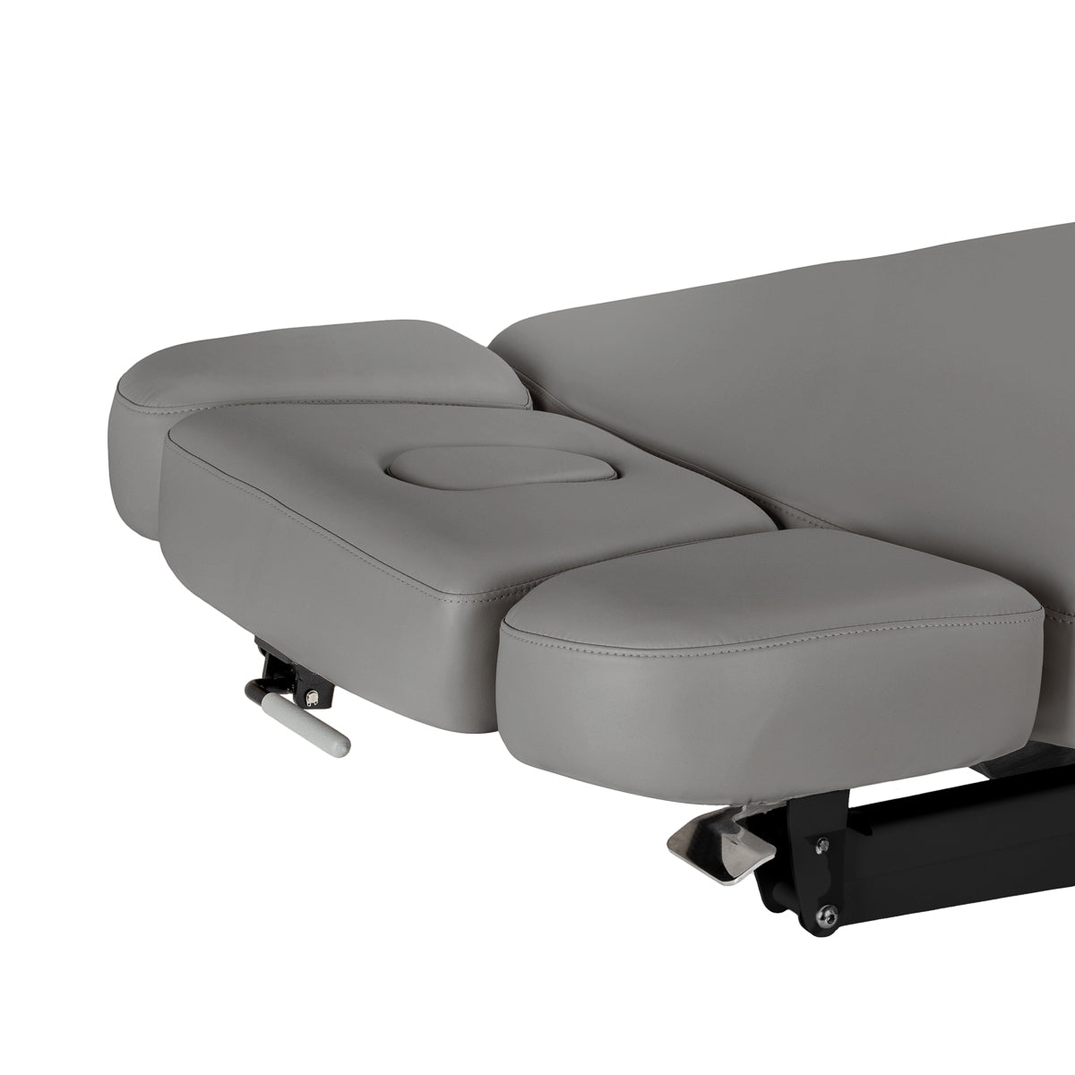 Elektryczna Leżanka SPA Sillon Relax – Kolor Szary, Podstawa Czarna · Boczne części zagłówka