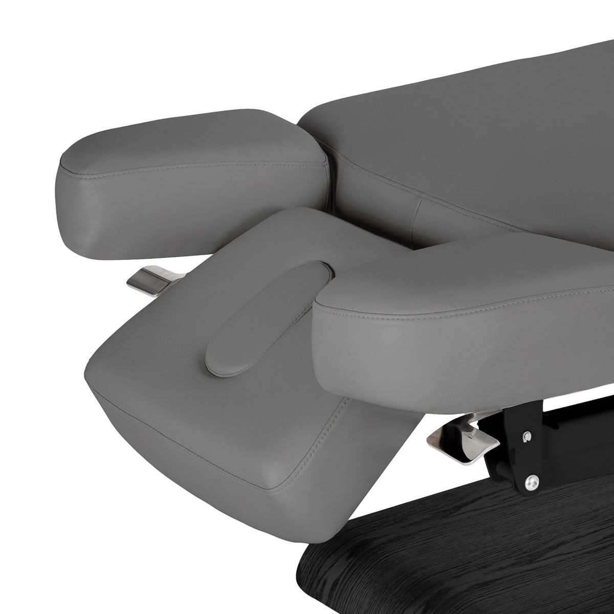 Elektryczna Leżanka SPA Sillon Relax – Kolor Szary, Podstawa Czarna · Boczne części zagłówka