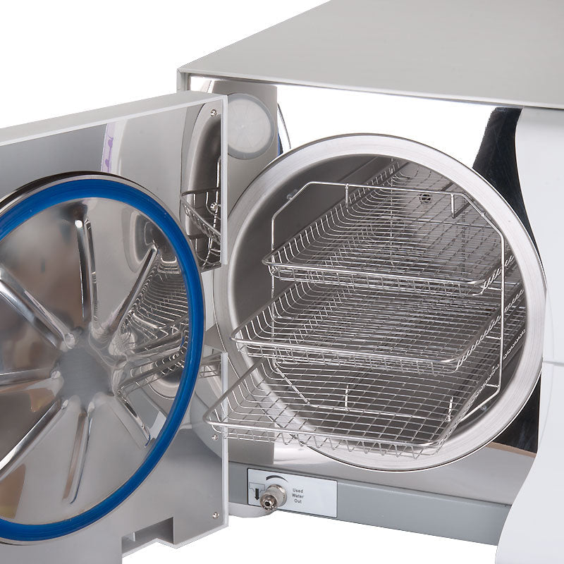 Beauty System Medical Autoclave Class B 12L sterilizer with digital controls and stainless steel interior.