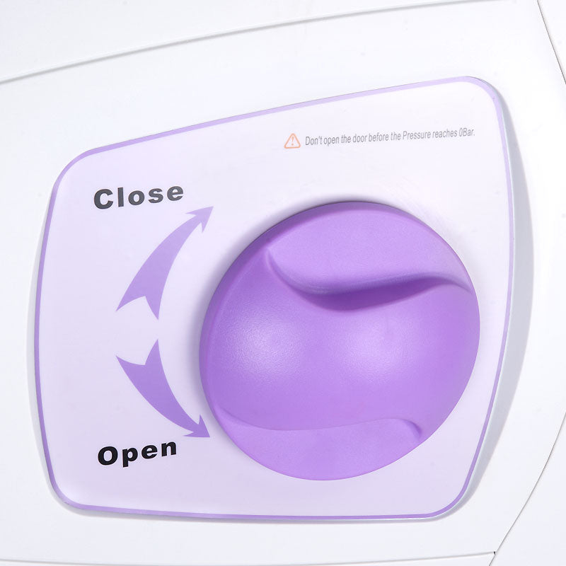 Medical Autoclave Class B 12L from Beauty System, compact sterilizer with digital controls and stainless steel chamber.