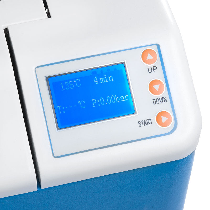 Medical Autoclave Class N 3L by Beauty System, compact sterilizer with digital controls and stainless steel chamber.