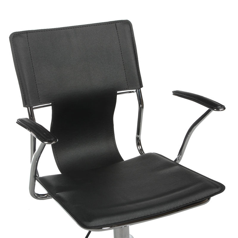 Black CorpoComfort Office Chair BX-2015 by Beauty System with ergonomic design and adjustable height for comfortable seating.