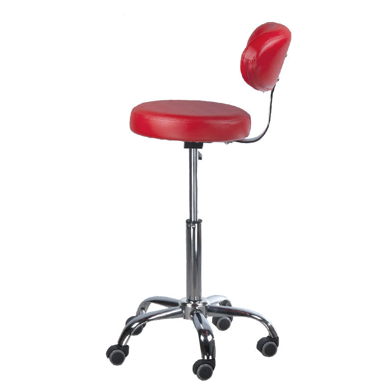 Cosmetology Stool with backrest BD-9934 Red - BVShop