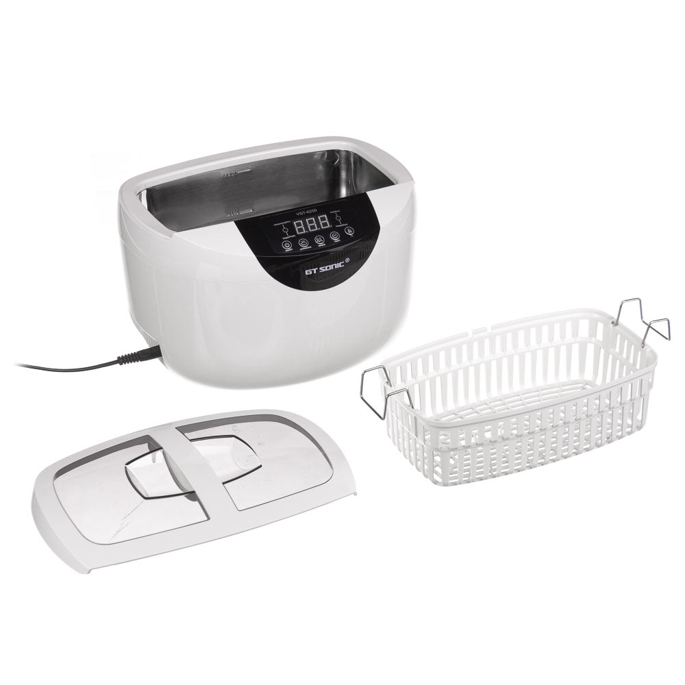 Beauty System Professional Ultrasonic Cleaner 2.5L VGT-6250 with digital controls and stainless steel tank for jewelry and instrument cleaning