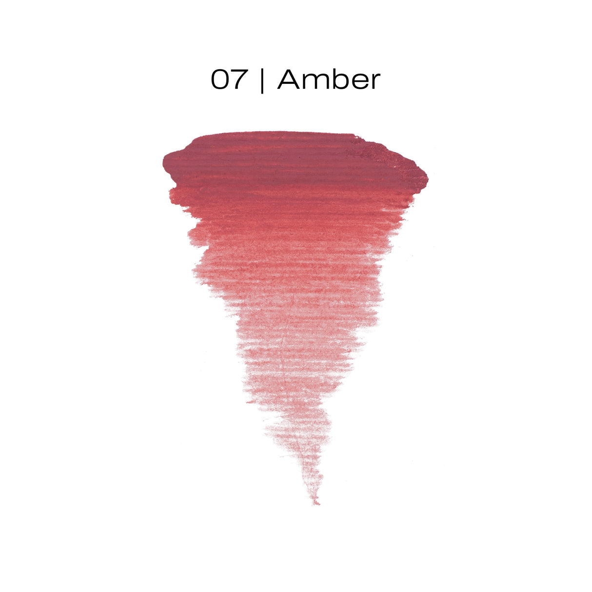 The Pigment 07 Amber lip pigment swatch for PMU artists