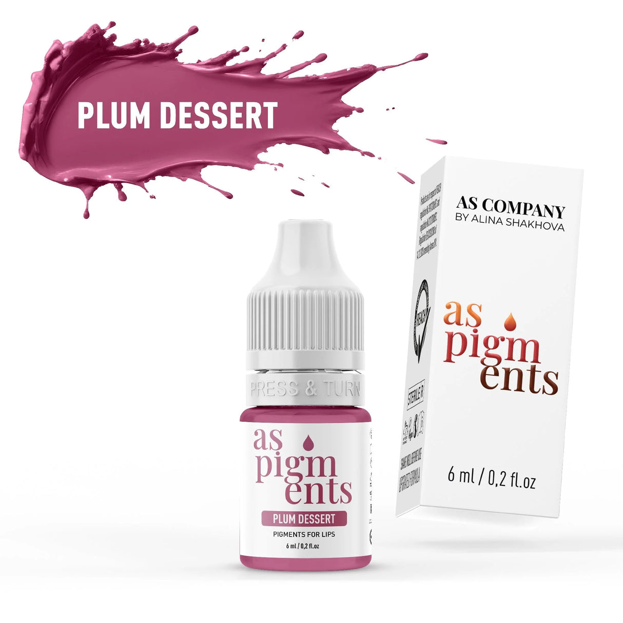 AS COMPANY Plum Dessert (AS Pigments) 6/12ml - BVShop
