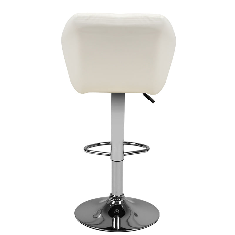 Bar stool m06 quilted adjustable white - BVShop