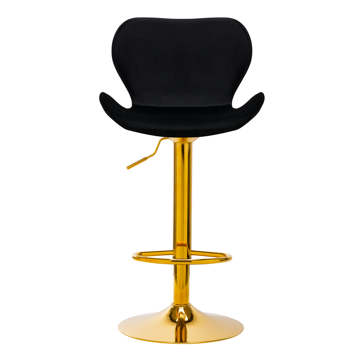 BAR STOOL QS-B15 VELVET BLACK - BVShop