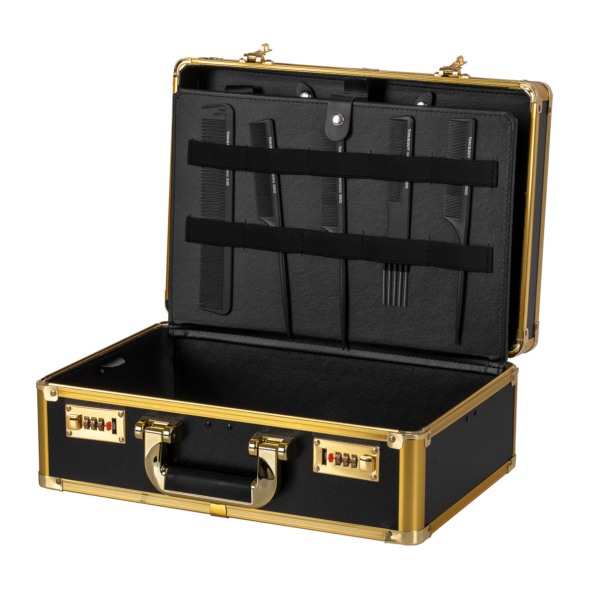 Barber case golden black - BVShop
