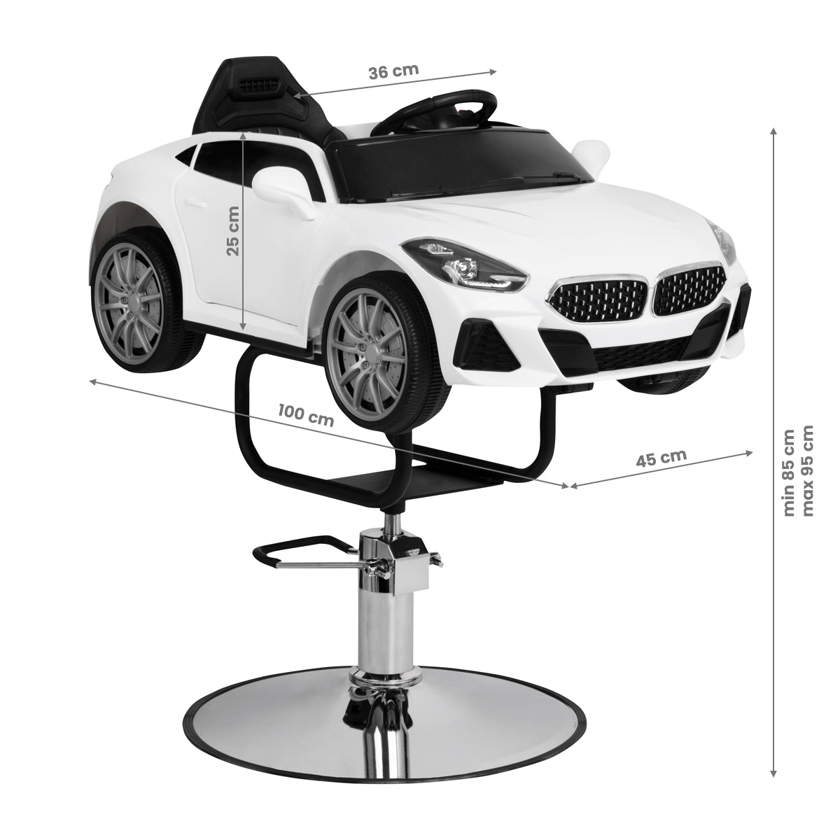BM CHILDREN'S BABY HAIRDRESSING CHAIR WHITE - BVShop