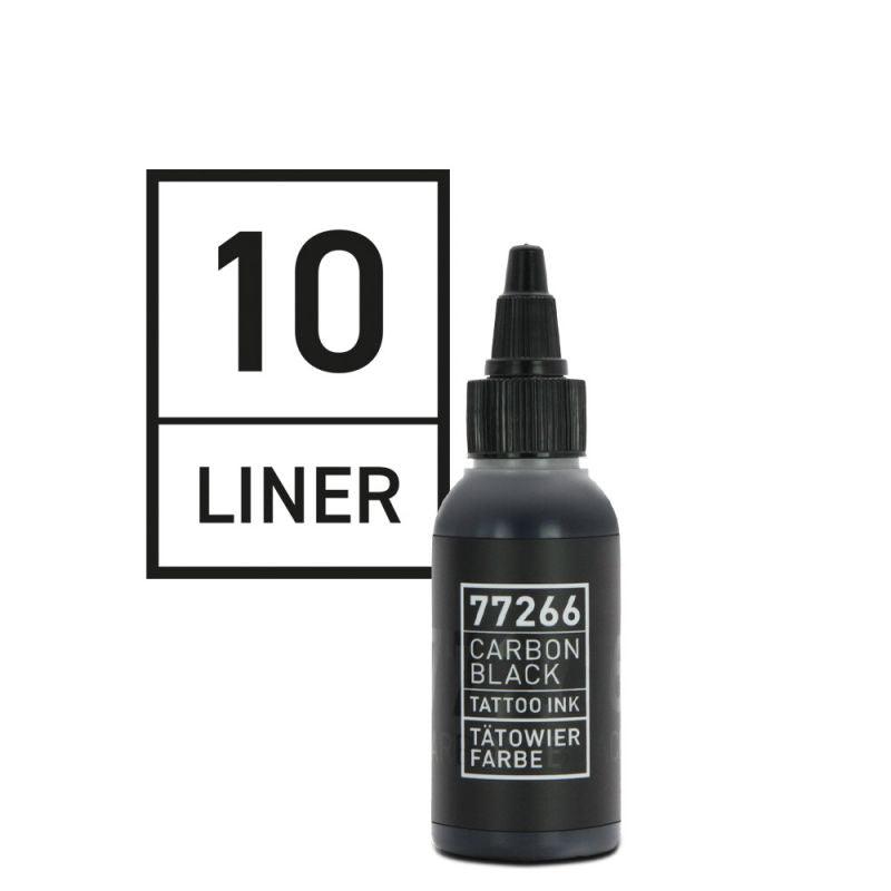 Carbon Black Tattoo Ink Liner 10 100ml - BVShop
