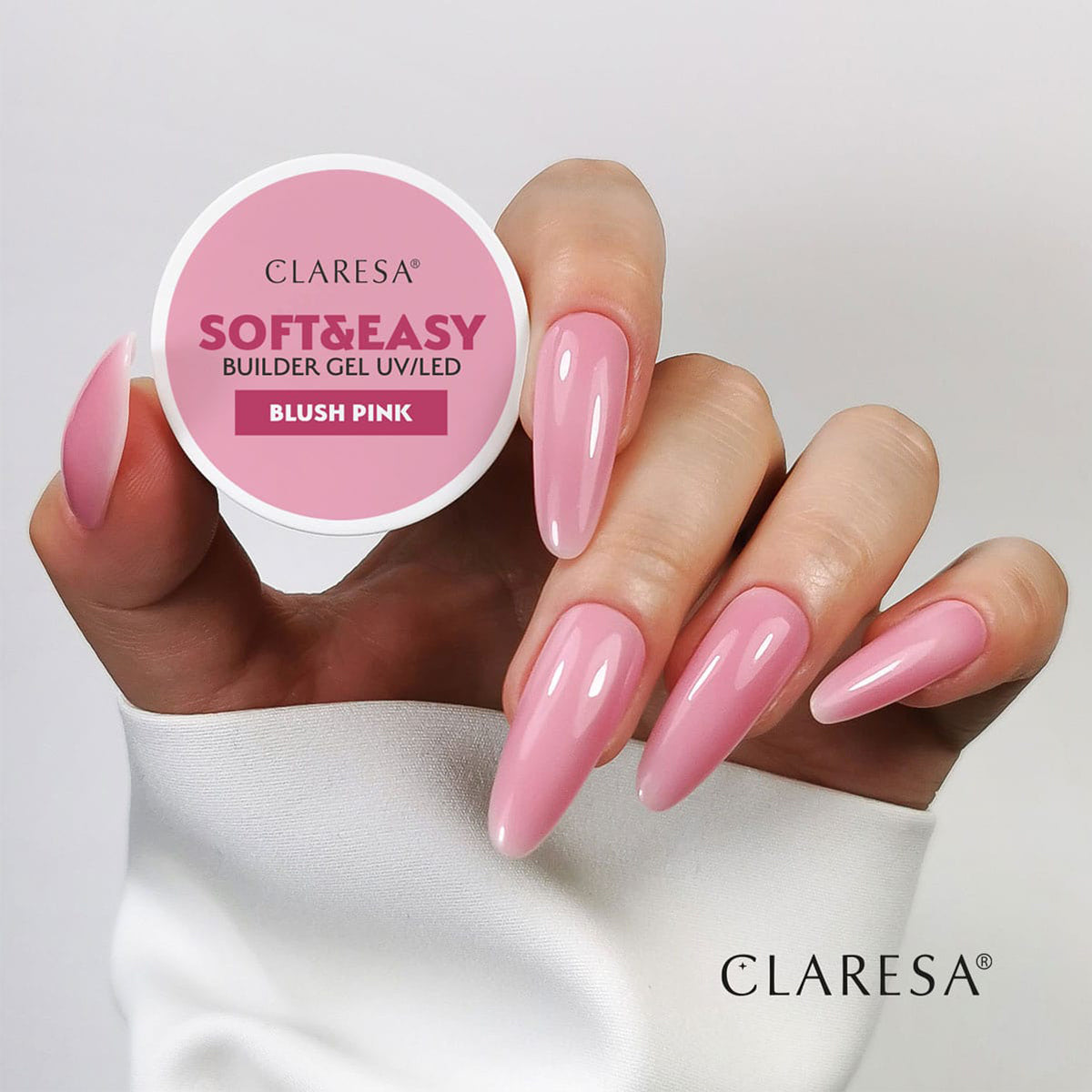Claresa builder gel Soft&Easy blush pink 90g - BVShop