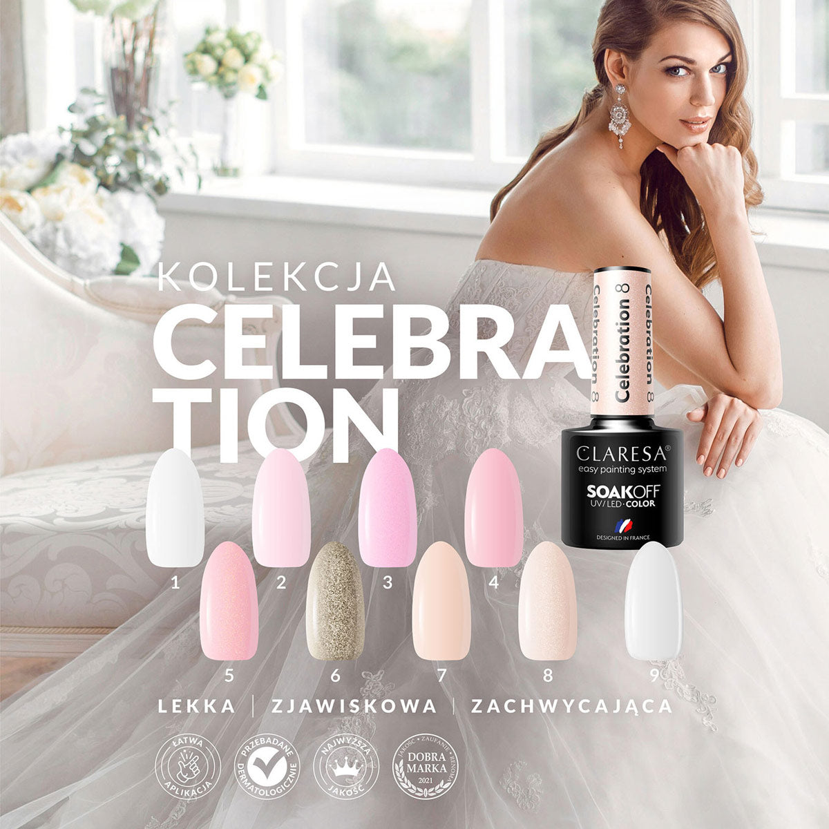 CLARESA Hybrid nail polish CELEBRATION 3 -5g - BVShop