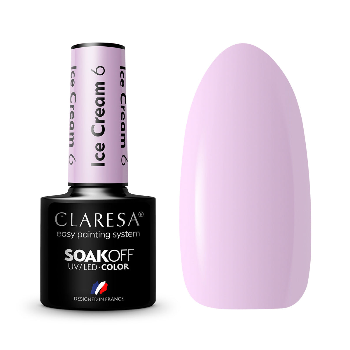 CLARESA hybrid polish Ice cream 6 -5g - BVShop