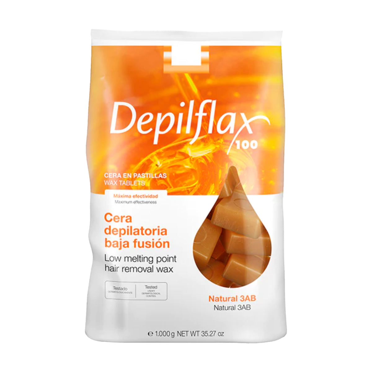 Depilflax hard wax stripless for depilation 1 kg natural - BVShop