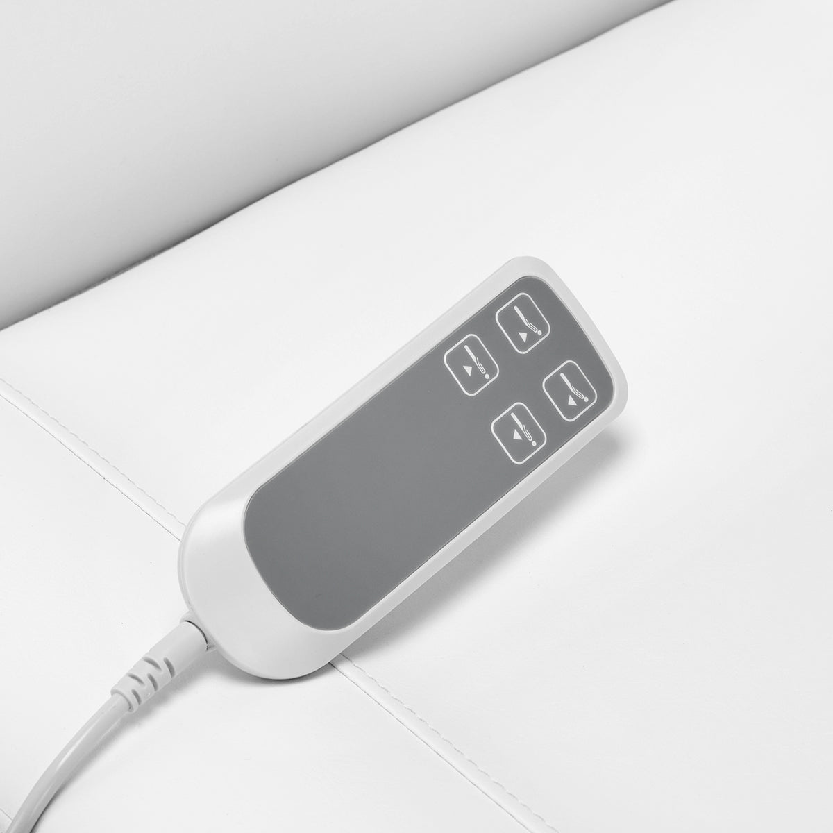 Electric cosmetic chair SILLON CLASSIC 2 motors pedi white - BVShop