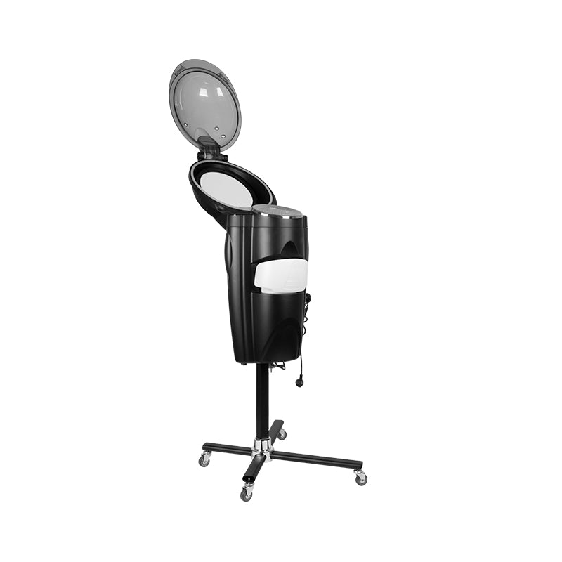 Gabbiano black standing hairdressing sauna with active ozone - BVShop