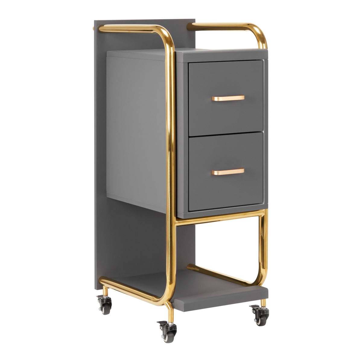 GABBIANO HAIRDRESSER TROLLEY SOLO GOLD GRAY - BVShop