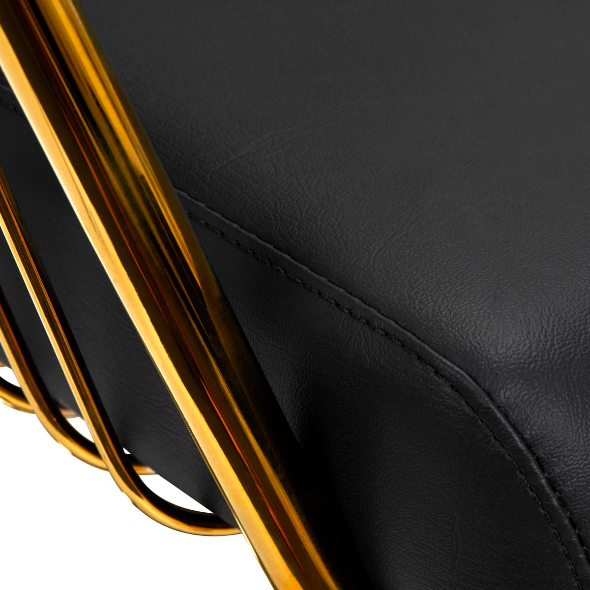 Gabbiano hairdressing chair Lille gold black - BVShop