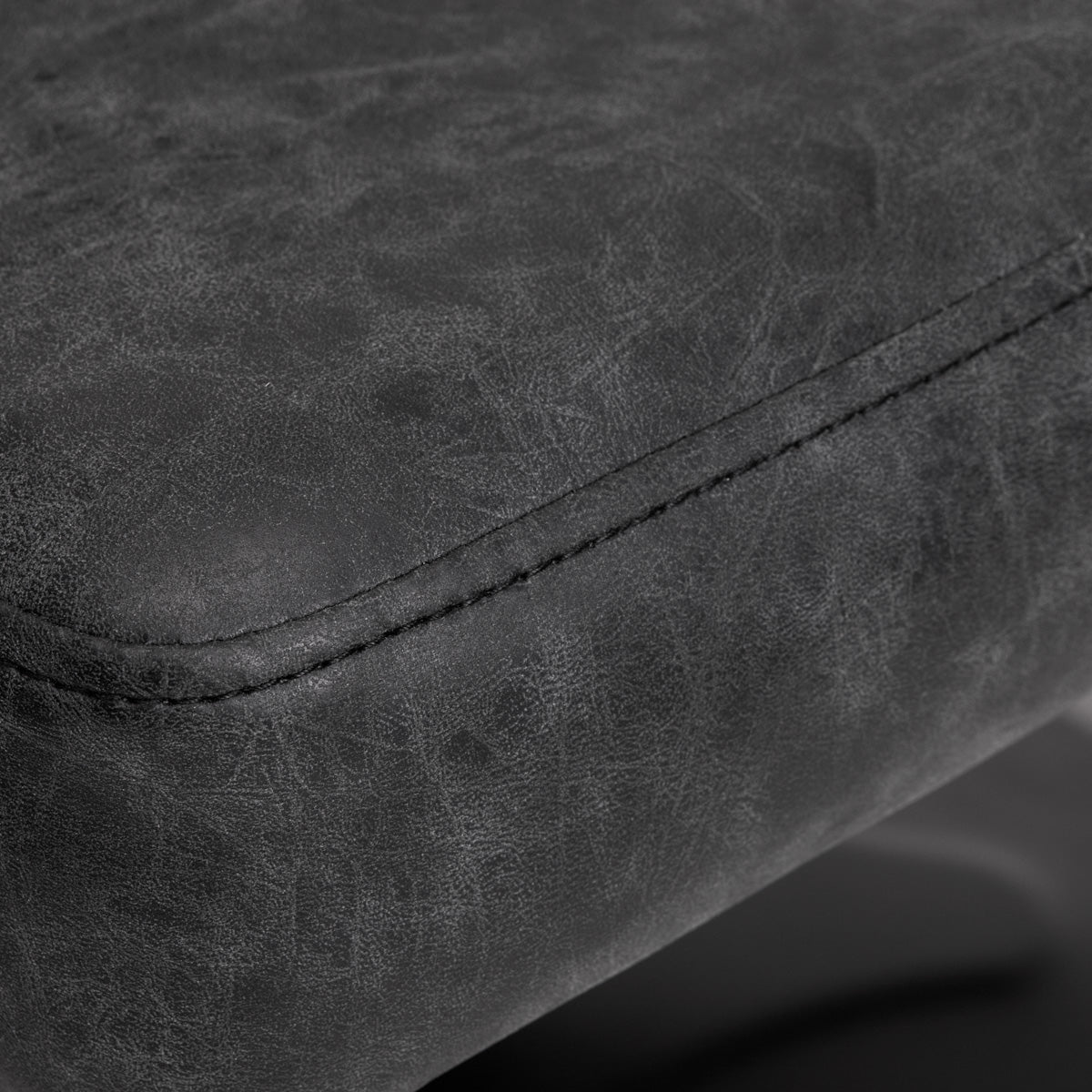 Gabbiano Katania Loft Old Leather hairdressing chair black - BVShop