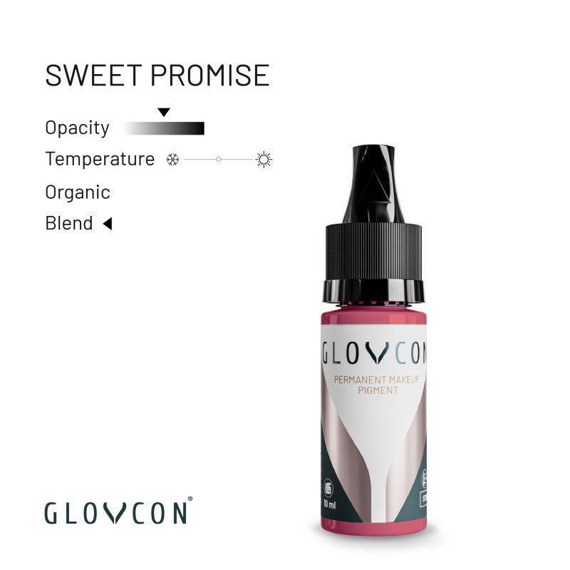 GLOVCON Sweet Promise PMU pigment for raspberry pink lips