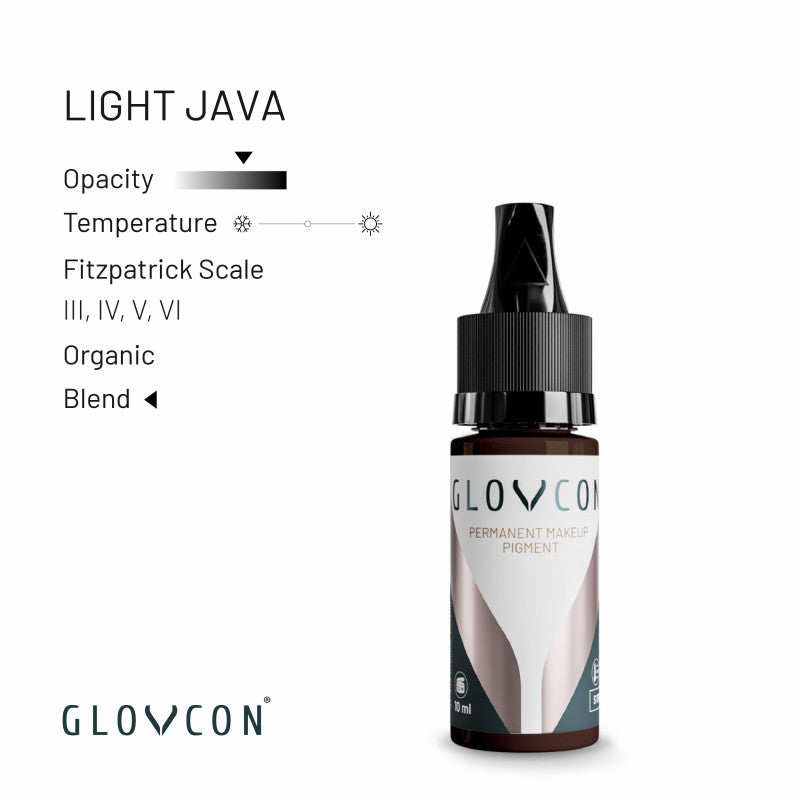 GLOVCON Light Java PMU pigment for neutral brown brows