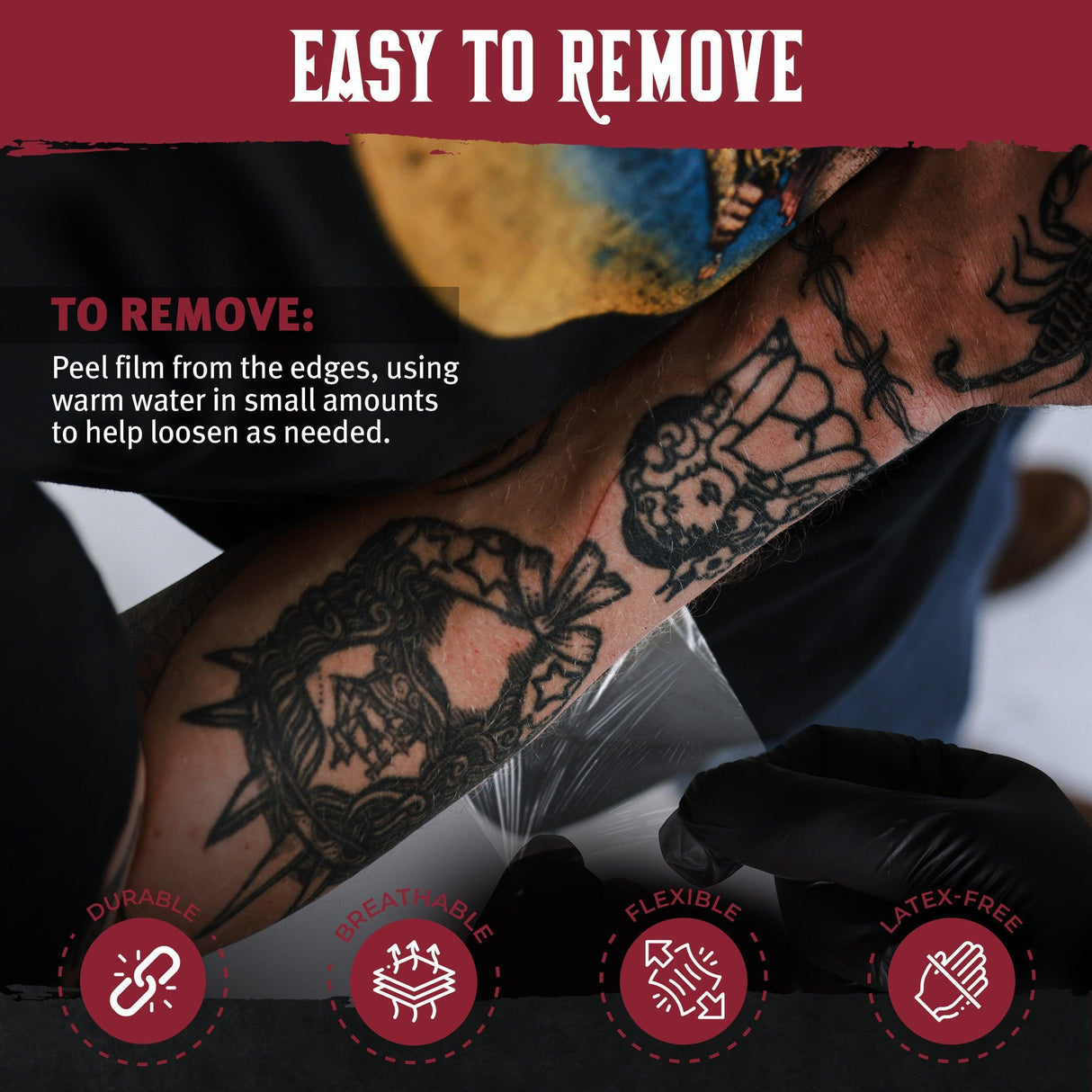Hustle Butter Tattoo Aftercare Wrap 15cm x 2m - BVShop