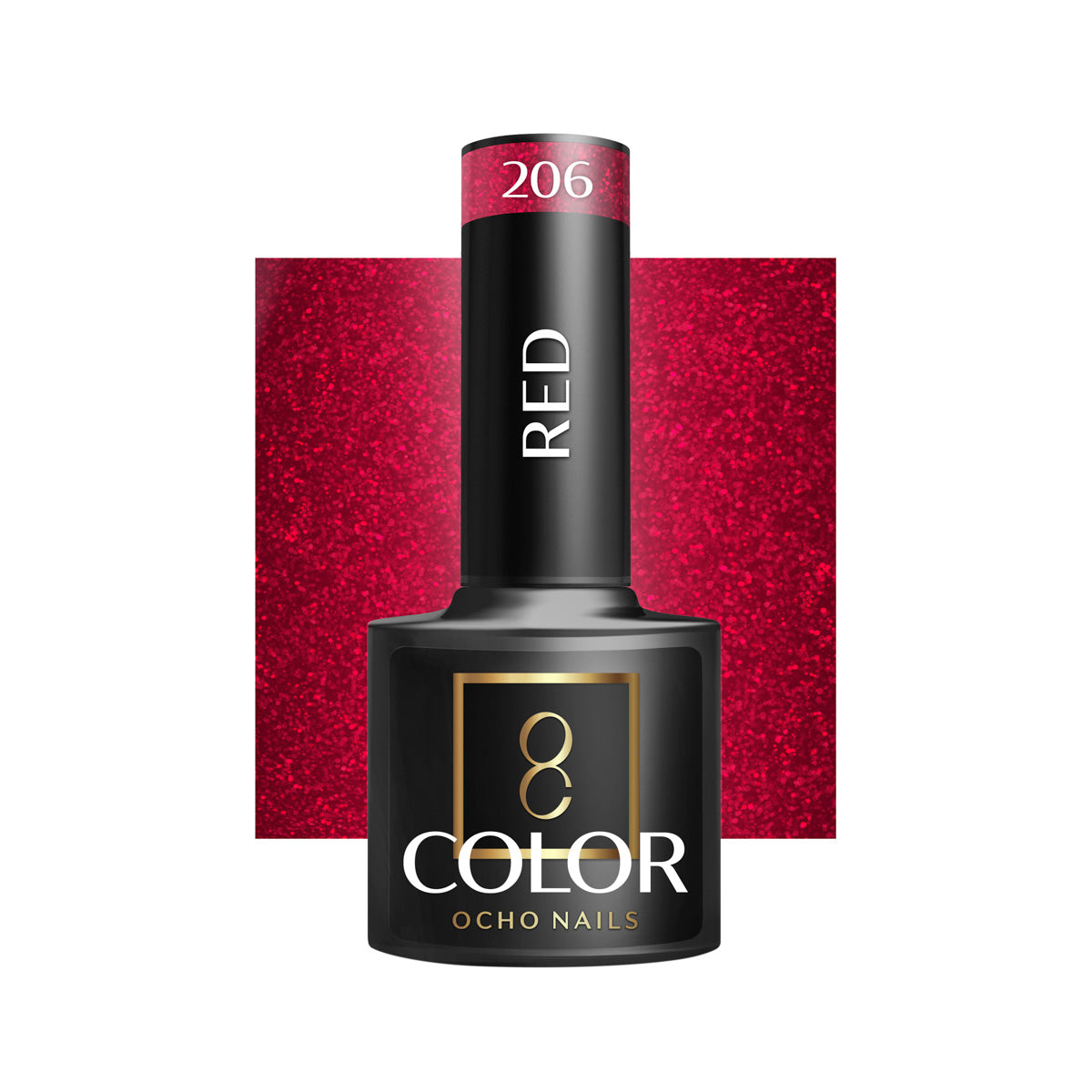OCHO NAILS Hybrid nail polish red 206 -5 g - BVShop