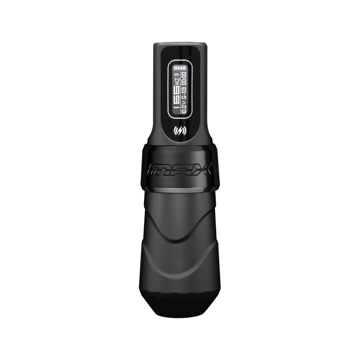 FK Irons Flux Max Black Ops wireless tattoo machine with 1x PowerBolt II