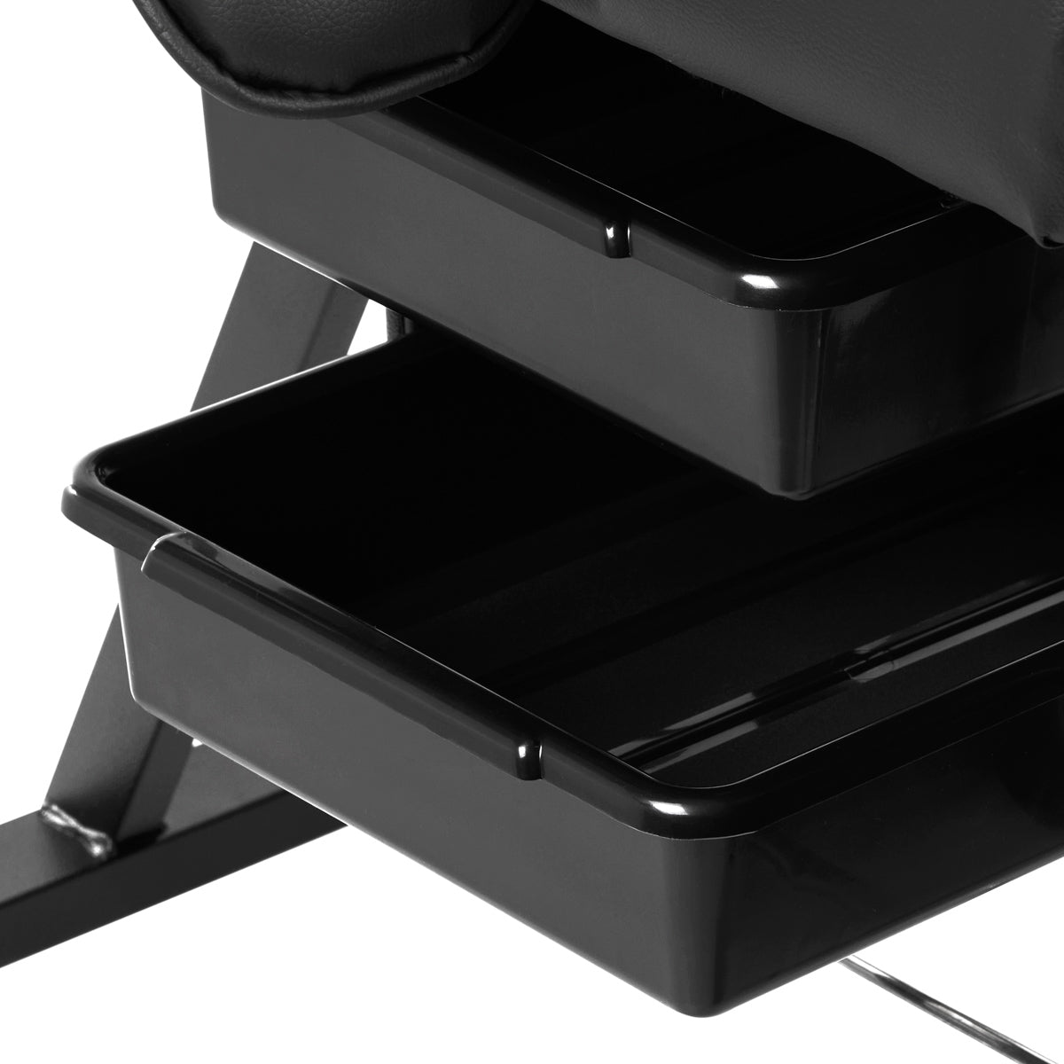 Sillon cosmetic chair with cuvettes black - BVShop