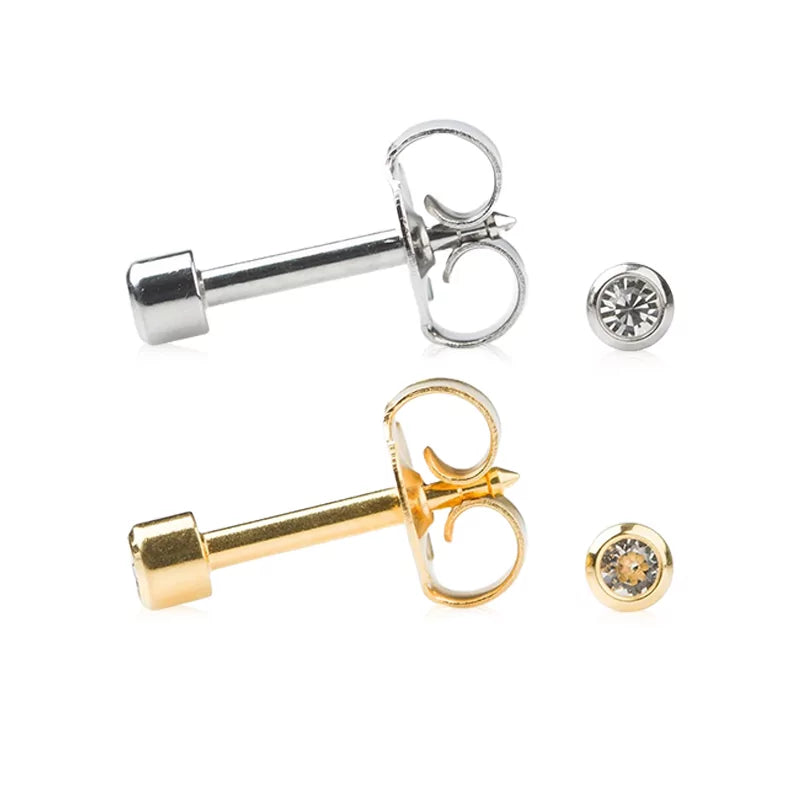 Studex April Crystal Bezel Earring - BVShop