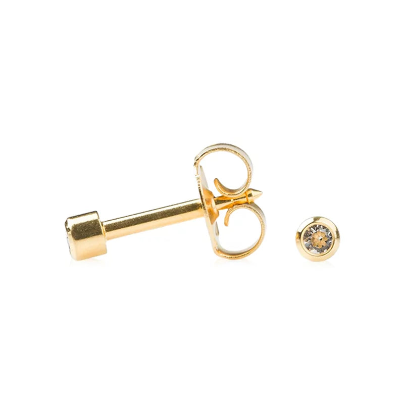 Studex April Crystal Bezel Earring - BVShop