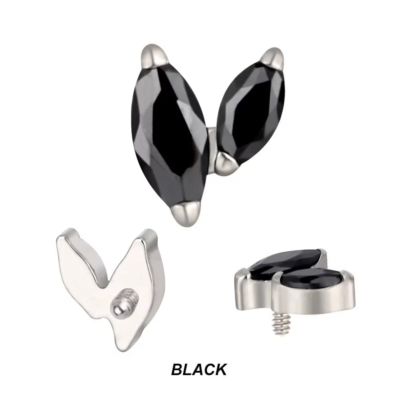 Titanium Piercing Tips With Zircon - BVShop