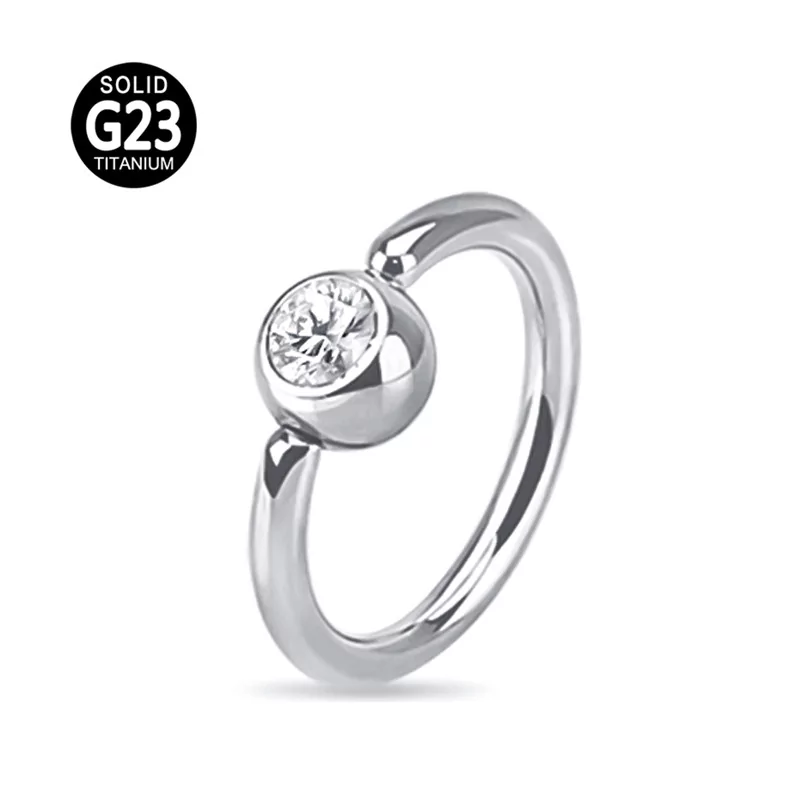 Titanium Press Fit Jewel Ring - BVShop