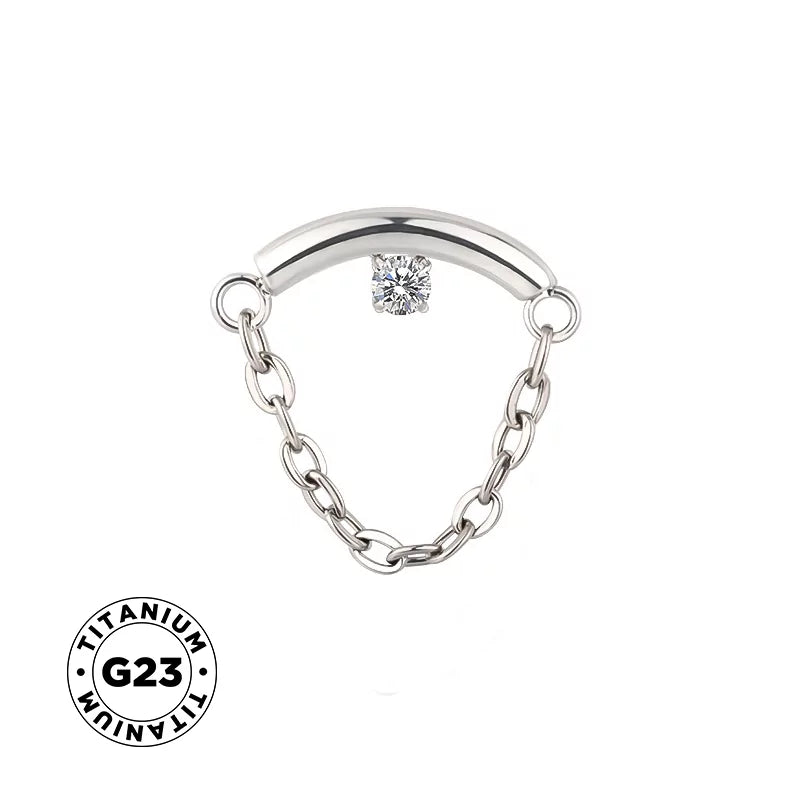 Titanium Ring Chain Dangle - BVShop