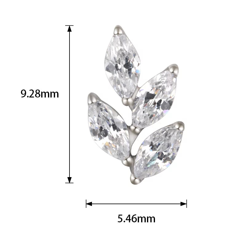 Titanium Ring Leaf Shape - BVShop