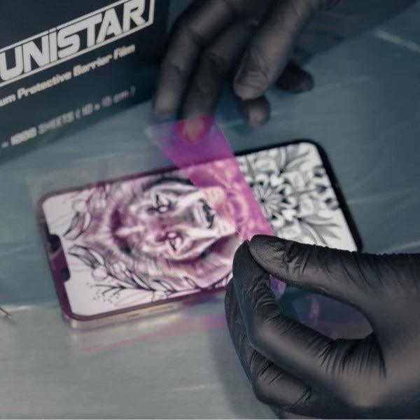 Unistar Self Adhesive Protective Film Pink 10x15cm/1000pcs Roll - BVShop