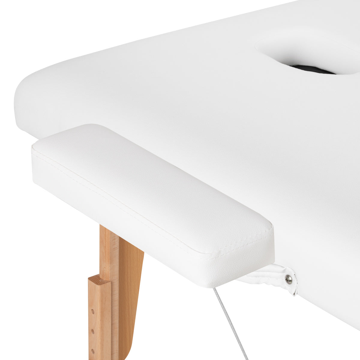 WOODEN FOLDING TABLE FOR MASSAGE COMFORT ACTIVFIZJO LUX 3 SECTIONS 190X70 WHITE - BVShop