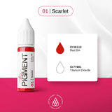 The Pigment 01 Scarlet Pigment (15ml) - BVShop