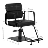 Gabbiano Porto-BM hairdressing chair black - BVShop