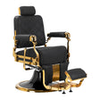 Barber chair Gabbiano Leonardo Gold Black - BVShop