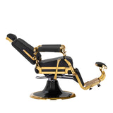 Barber chair Gabbiano Leonardo Gold Black - BVShop