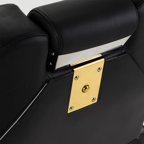 Hair System New York barber chair black gold - BVShop